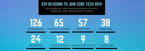 RealcommEvents's tweet photo. 339 reasons to join the world’s top #CorporateRealEstate learning and networking event #CoREtech2019! Join us Nov. 13-15 in #SiliconValley: https://t.co/wUcFrBVVP5 https://t.co/MgCYlqgE0t