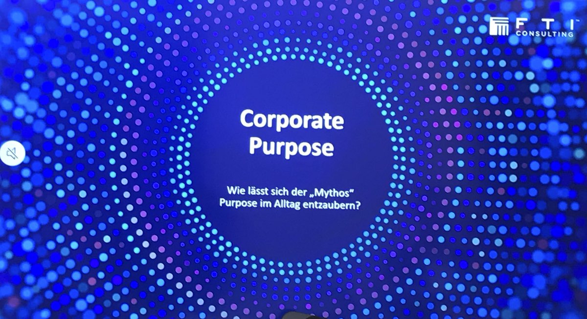 Welche Rolle spielen #Purpose und #Unternehmenskultur für den Geschäftserfolg? Insights heute in den Workshops von @FTIGermany mit <a href="/VicStrachwitz/">Victoria Strachwitz</a> und Matthias Winter