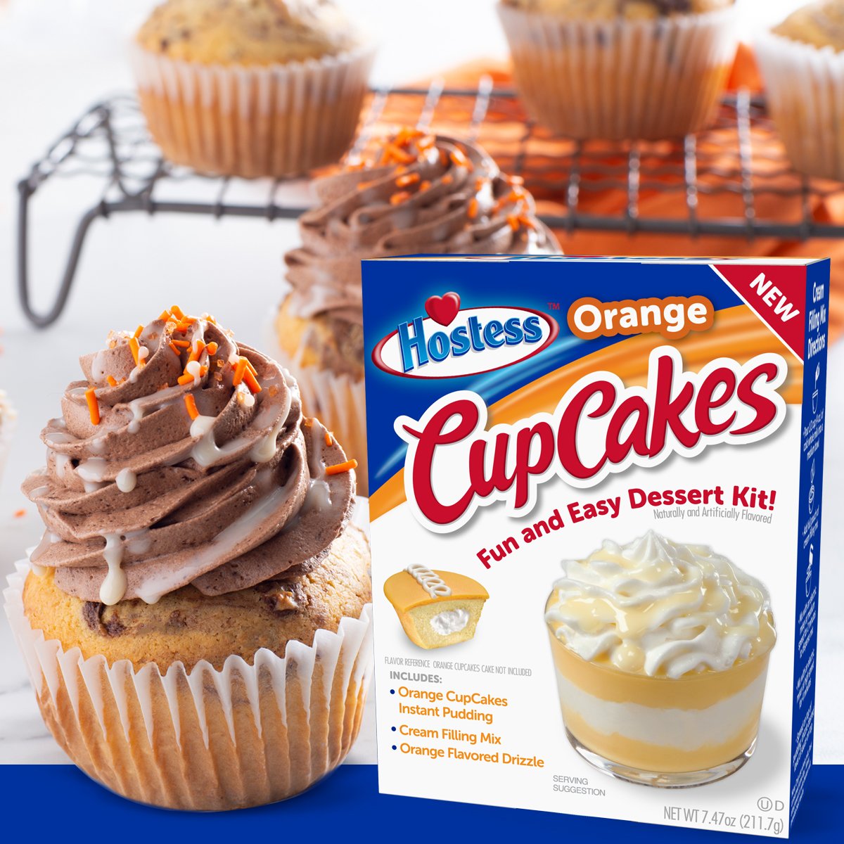 Hostess Pudding Cupcake