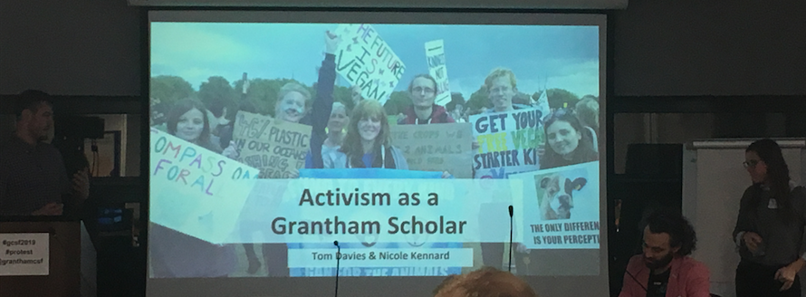 Final talk at the Annual Symposium: Listening; #protest, marches, strike action; community building; campaigning and lobbying - For us, the @granthamcsf Scholars, it is obligatory to speak out. Get involved into #activism! #gcsf2019