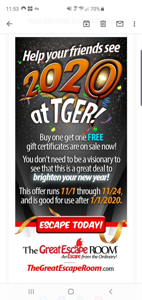 Escape_Junkies's tweet photo. Our friends over at @TGERTampa has a cool deal for those looking for some great #Escaperoom deals. Check out our recent review of Escape Artist if you need a recommendation #EscapeJunkies https://t.co/UFcZZcmoY6
