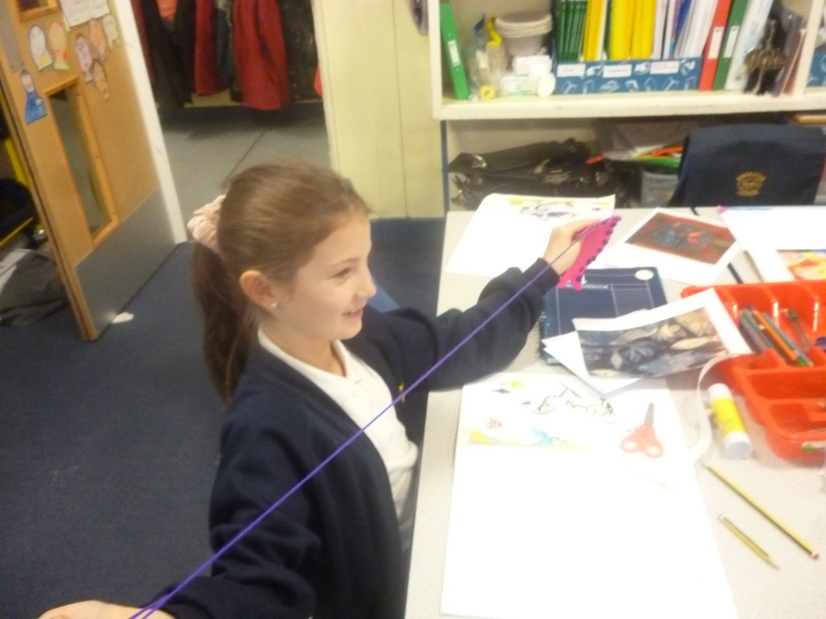BalladenSpare's tweet photo. Sewing our fish in DT.  Excellent skills in action! @BalladenSchool https://t.co/5piNoMo8lW