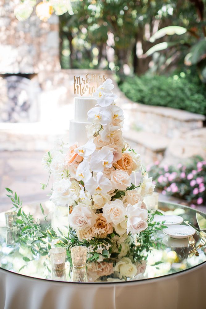 GT_Estate's tweet photo. Pops of gold against soft pastel...loving the #weddingdesign.  Check out more of these photos via @Janelle_Marina's blog: https://t.co/eJKPvsE5Ts

#WeddingCake: @BakedDessertBar
#WeddingFlowers: #SusansFlorist
#gardenwedding #arborterrace https://t.co/SD53vF54vz