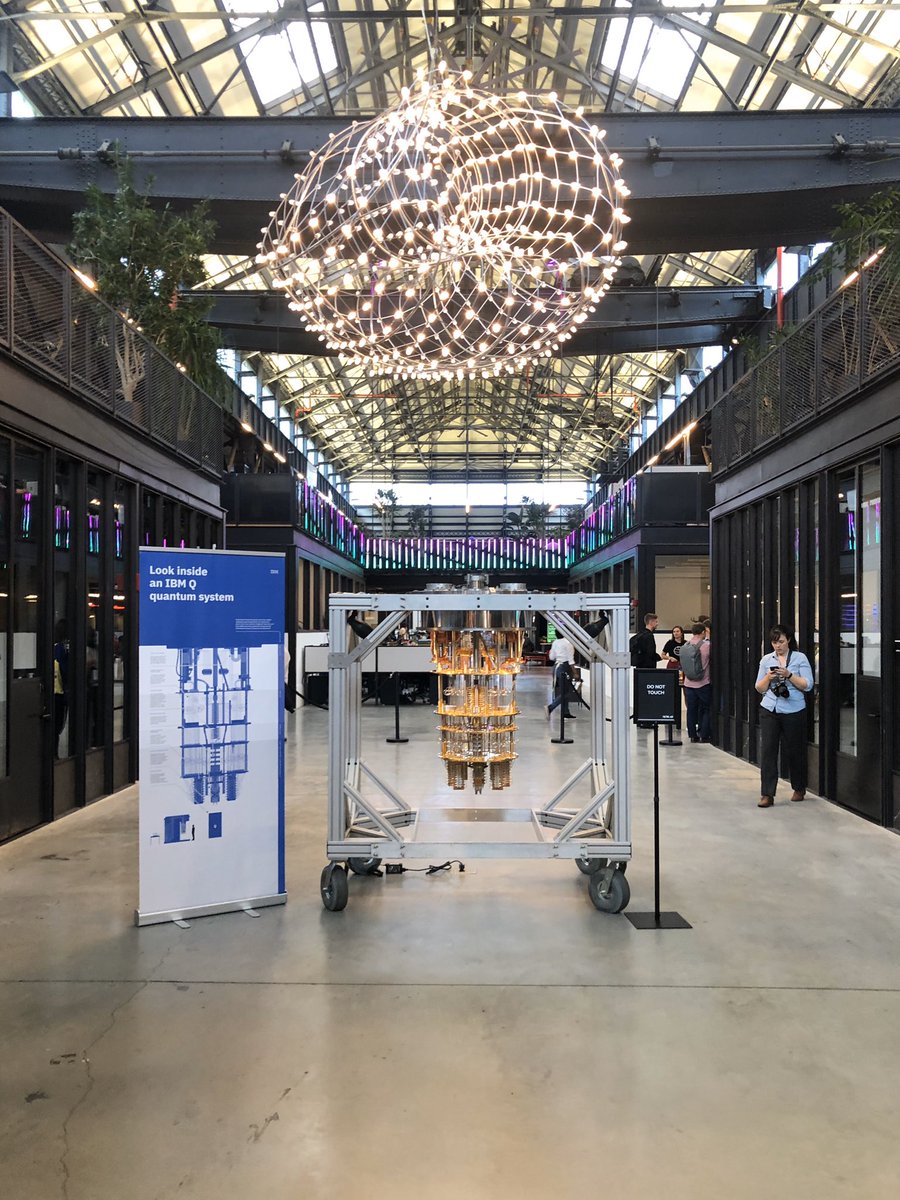 nycvu's tweet image. What an entrance for our #quantum computer at the #NYQuantum Summit @NewLab! Great talks this morn by the #IBMQ community