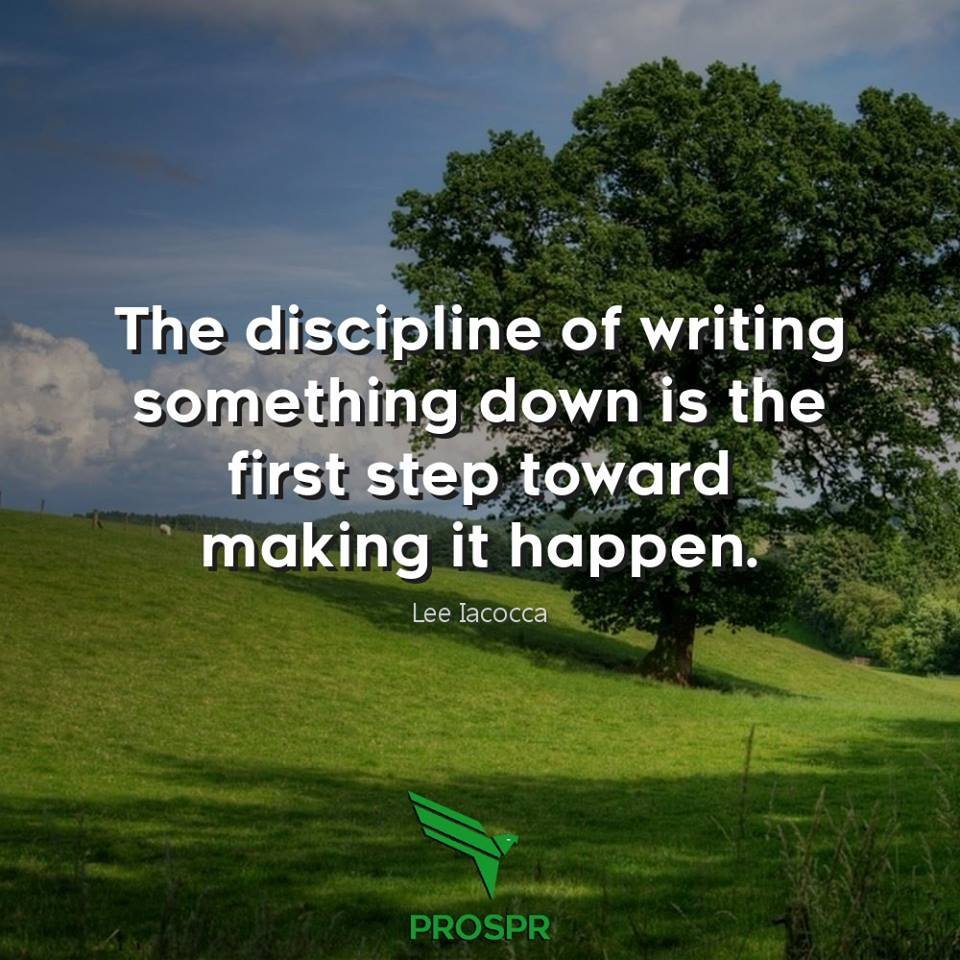 PROSPRBRAND's tweet image. The discipline of writing something down is the first step toward making it happen. 💯💯

#discipline #goals #writeitdown #achievement #PROSPR #PROSPRPlanner #planneraddict