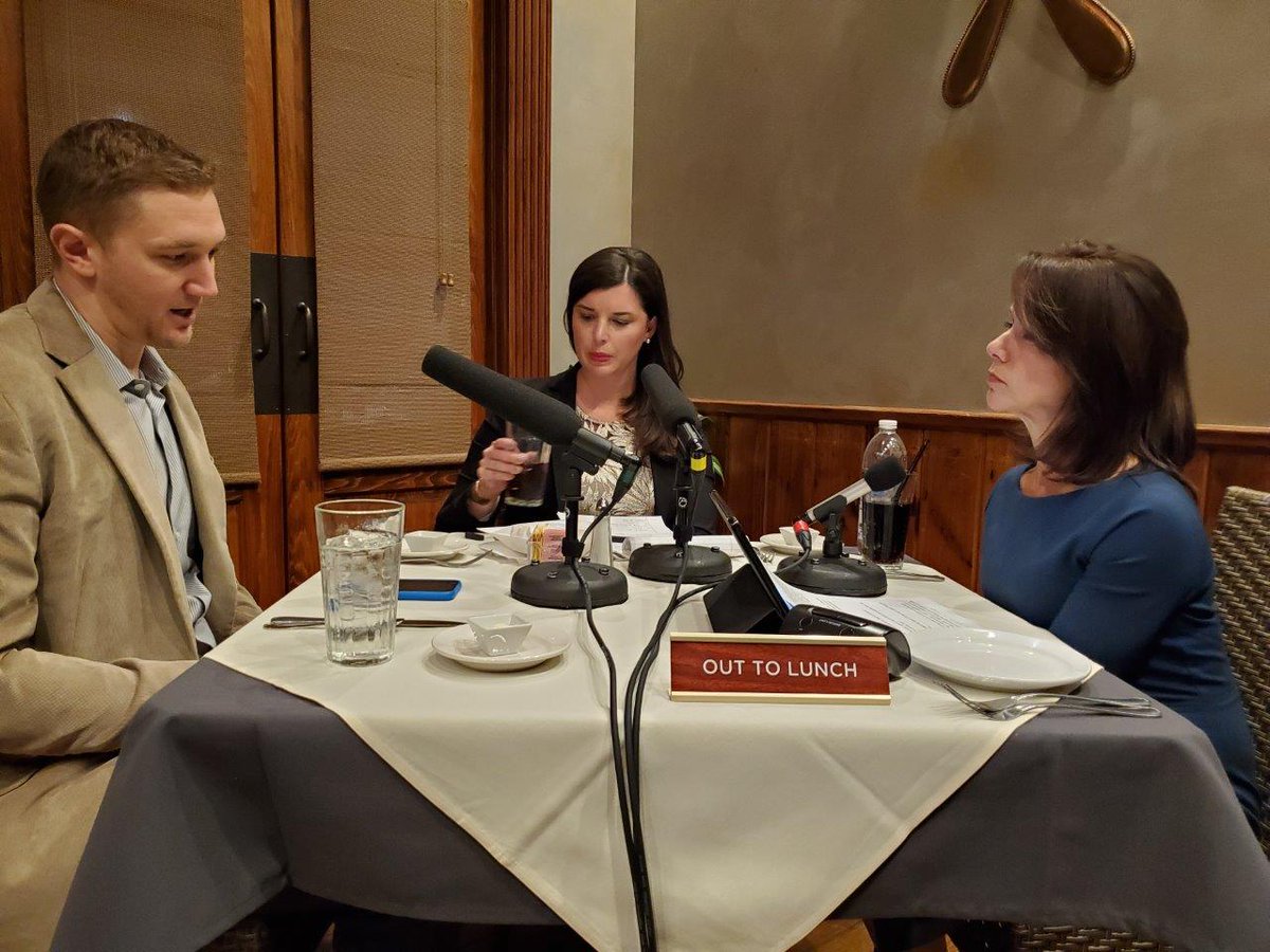 ItsBatonRouge's tweet photo. Join @StephanieRiegel 
 &amp; @TeachForAmerica @luboo31 &amp; Laura Vinsant on Out to Lunch Baton Rouge from @MansursOnBlvd  Listen anywhere you get podcasts, on @WRKF 89.3FM or https://t.co/DaAbGSkJUP https://t.co/g97pFOxLIJ