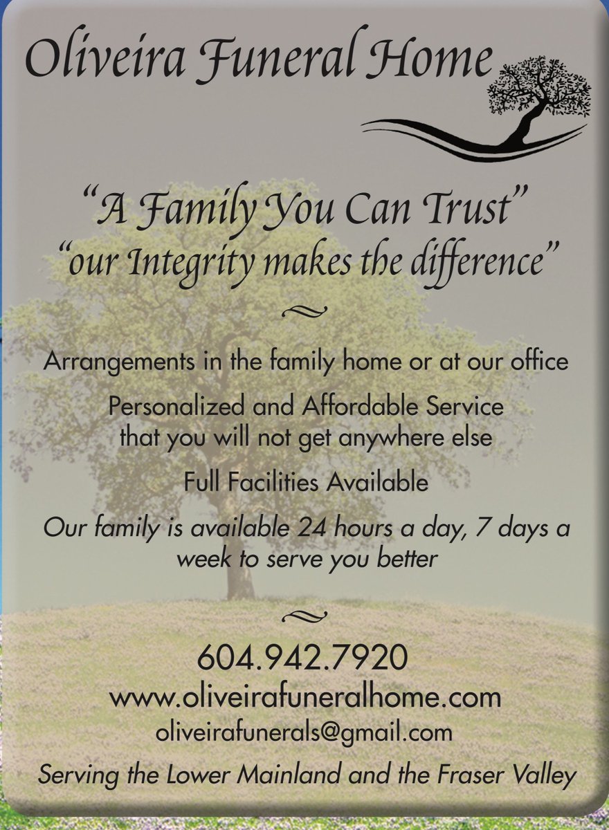oliveira funeral home vancouver