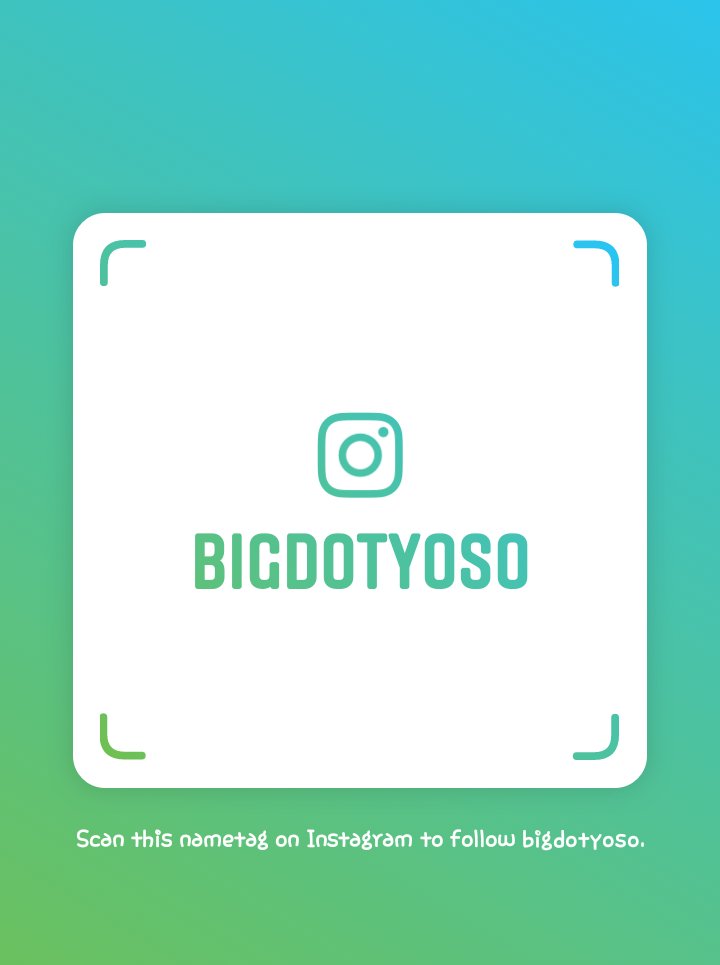 Follow me on Instagram! Username: bigdotyoso
instagram.com/bigdotyoso?r=n…
