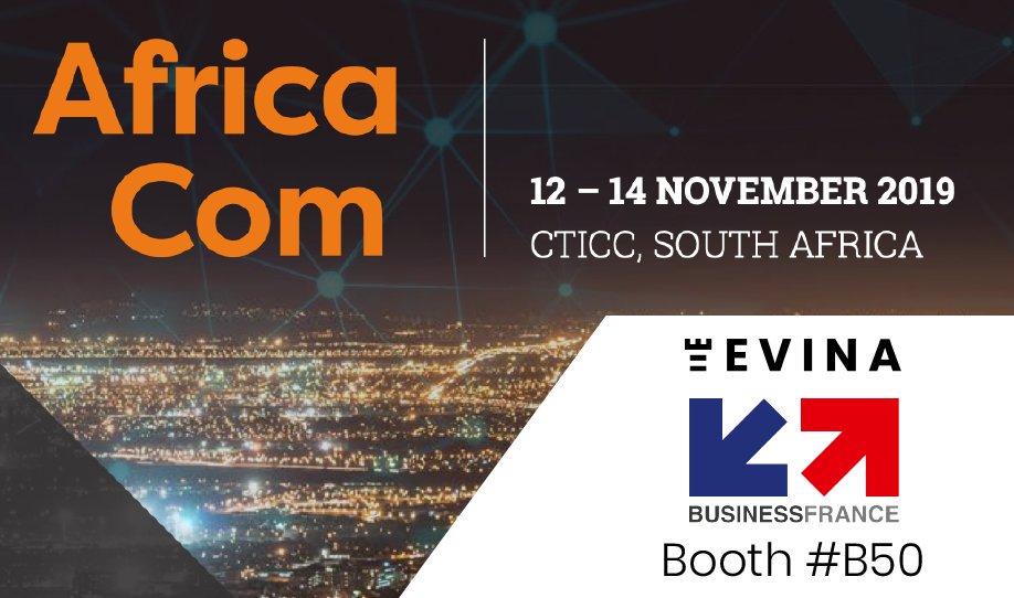 EvinaTech's tweet image. Evina will be attending #AfricaCom2019 next week with the support of @BF_SouthAfrica, booth #B50. Our CEO David Lotfi and Head of Sales Emmanuel Botto will be there to meet you! #CarrierBilling #SecurityForBusinessGrowth #DigitalMonetization #Cybersecurity #Telecoms