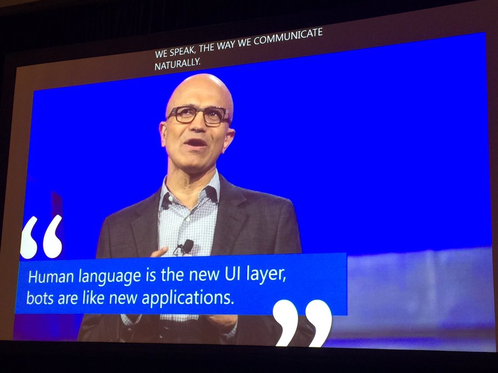 Buffelke's tweet image. Triggered to play around with #azurebotservices and #qnamaker to build a chatbot #msignite #cegeka