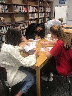 godwin_library's tweet image. Mrs. Rubia&apos;s students came in today to do a gallery walk of the projects they created.  @rvabmdavis @suzannestockman @hcpslib