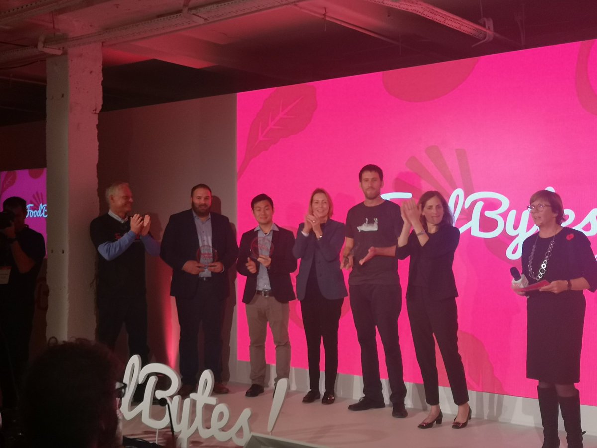 Food & Drink Tech (@foodanddrinktec) on Twitter photo Winners #Foodbytes! London 2019
Judges’ choice: <a href="/ZeroWasteBiotec/">Zero Waste Solutions</a>
Highly commended: <a href="/LLEAFgreentech/">LLEAF Greenhouse Film Technology</a>
Peoples’ choice: <a href="/RedefineMeat/">Redefine Meat</a>
Congratulations!
#foodTech Winners #Foodbytes! London 2019
Judges’ choice: <a href="/ZeroWasteBiotec/">Zero Waste Solutions</a>
Highly commended: <a href="/LLEAFgreentech/">LLEAF Greenhouse Film Technology</a>
Peoples’ choice: <a href="/RedefineMeat/">Redefine Meat</a>
Congratulations!
#foodTech