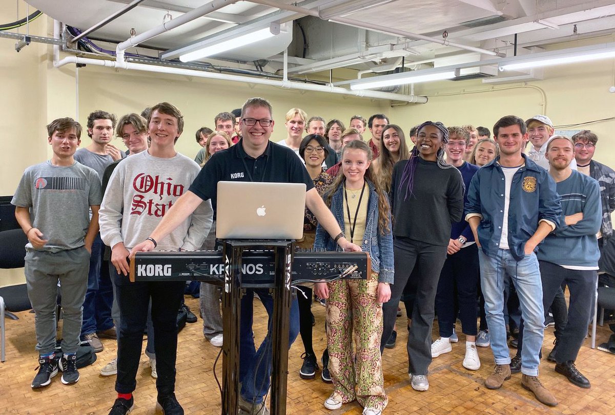 Recently we were so privileged to have @KorgLuke present a #masterclass at <a href="/guildhallschool/">Guildhall School of Music & Drama</a> looking back at #KORG's iconic #instruments of yesteryear as well as our contemporary designs that continue to inspire #musicians today + influence the sounds of tomorrow. #newmusicalways
