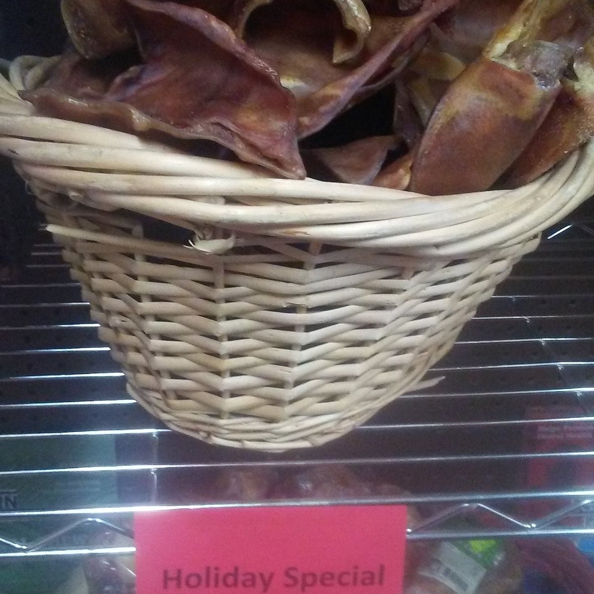 Outpostfeed1's tweet photo. Holiday special:  pig ears $1.20 ea. https://t.co/wsH2mSA6Zb