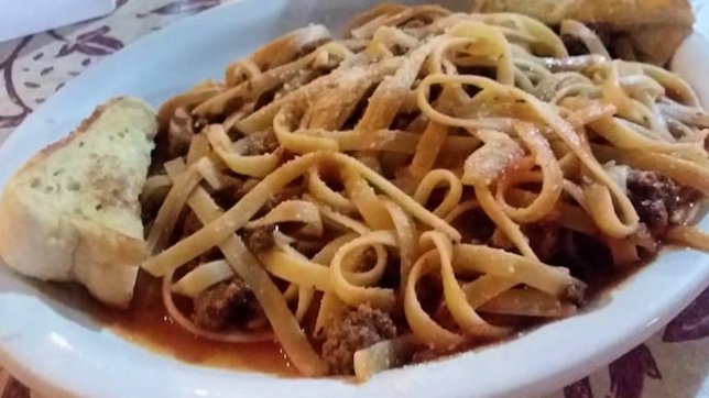 Oodles of noodles! Spin your fork in a pile of our delicious spaghetti tonight! #comfortfood