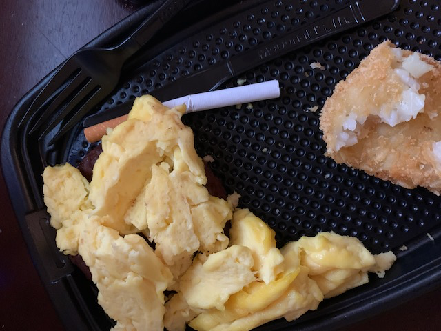JOlivier77's tweet photo. @IndianRestCong @McDonalds Maybe he will fix quality control.  I got a cigarette in my meal this morning https://t.co/kZZCCKCClS