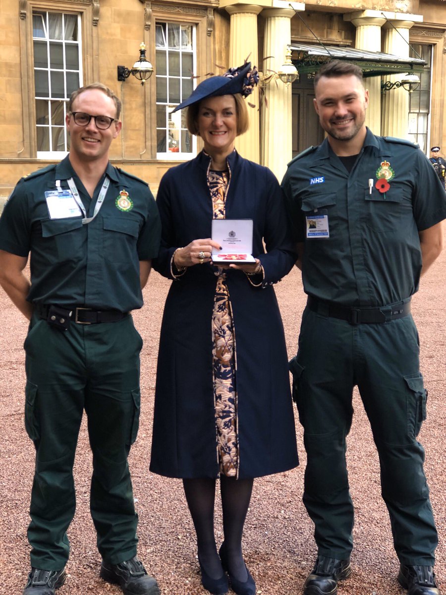 Suzanne Rastrick (@suzannerastrick) on Twitter photo Delighted to meet #Paramedics from <a href="/Ldn_Ambulance/">London Ambulance Service</a> <a href="/LAS_HART/">London Ambulance Service HART</a> on duty for those attending the investiture at Buckingham Palace today.
Very fitting to share pride in my investiture day with other #AHPs!
<a href="/WeAHPs/">WeAHPs 💙</a> Delighted to meet #Paramedics from <a href="/Ldn_Ambulance/">London Ambulance Service</a> <a href="/LAS_HART/">London Ambulance Service HART</a> on duty for those attending the investiture at Buckingham Palace today.
Very fitting to share pride in my investiture day with other #AHPs!
<a href="/WeAHPs/">WeAHPs 💙</a>