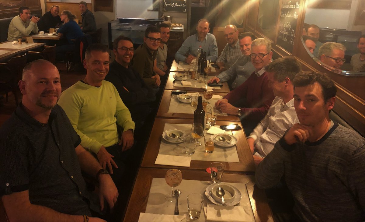 Inimcocom's tweet photo. We had a really cool teambuilding event in Ghent; the city guide (Ben) was almost a stand-up comedian, we tasted some Belgian beers and wrapped up the evening in a restaurant in the famous Patershol area #mycolleaguesarebetterthanyours #ghent #iot #IIoT https://t.co/kncGpKFnLZ