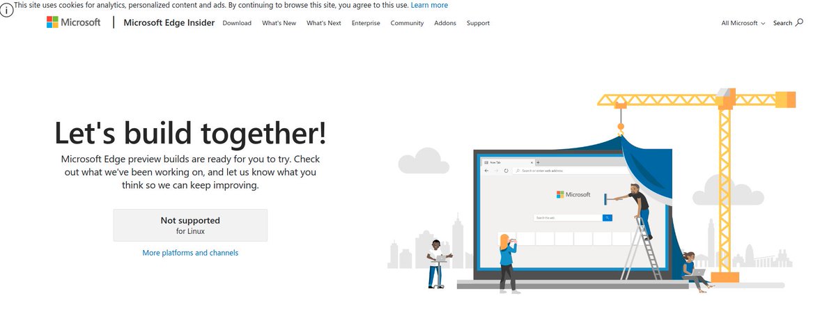 BrianLinuxing's tweet image. Doesn&apos;t all of this really typify the nature of 21st century IT?

#MSEdgeDev doesn&apos;t even support #Linux but &quot;hey we&apos;ve got a cool logo!&quot;