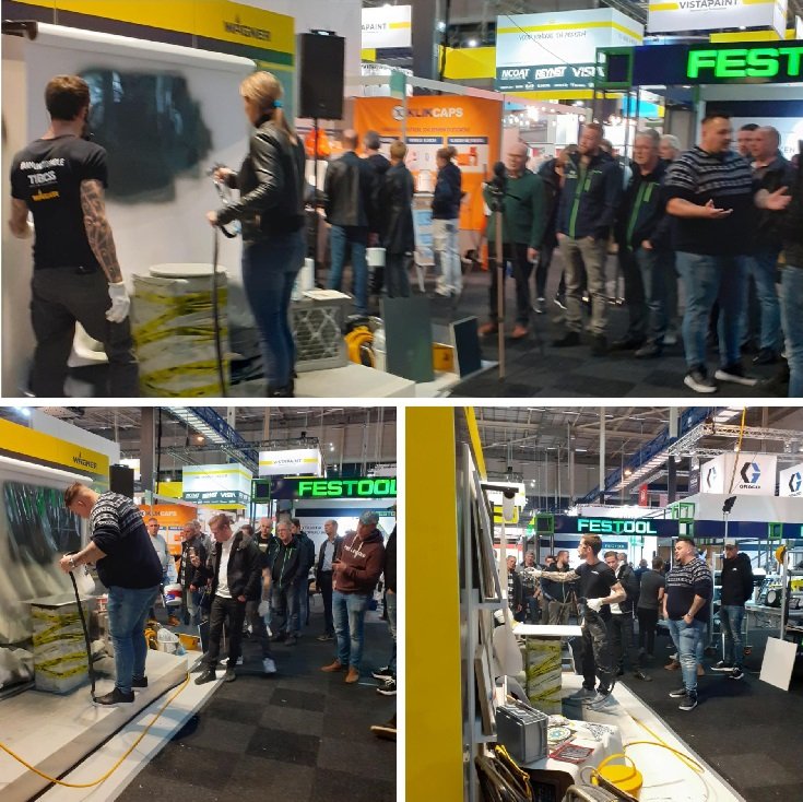 Er is nog volop reuring op de beursvloer 😃. Mooi om te zien dat bezoekers op S.G.A. Vakdagen zelf ook spuittechnieken mogen uit proberen bij onder meer WSB Finishing Equipment B.V. Mocht u nog willen komen, registreer u dan snel 😃👉lnkd.in/dcwYGyQ