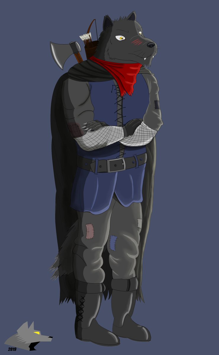 GreatWolf71691's tweet photo. Fenrir Fangthorn.  Ranger/Bandit who defects his coalition in Humblewood DnD in order to save the lives of his commerades from potential all out conflict, 

#Humblewood #dnd5e #ranger #bandit #Banditdefector #rpg #wolf #Vulpus #blackwolf #vulpin https://t.co/OY6Z9tMpUL