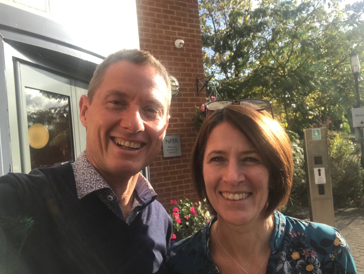 So lovely to reconnect with former colleague Julie Nelson of @TheNFER to learn more about all the great work they are doing on evidence-informed practice. A wealth of interesting projects and insights, as always. #researchuse #usingevidencebetter #evidenceuse