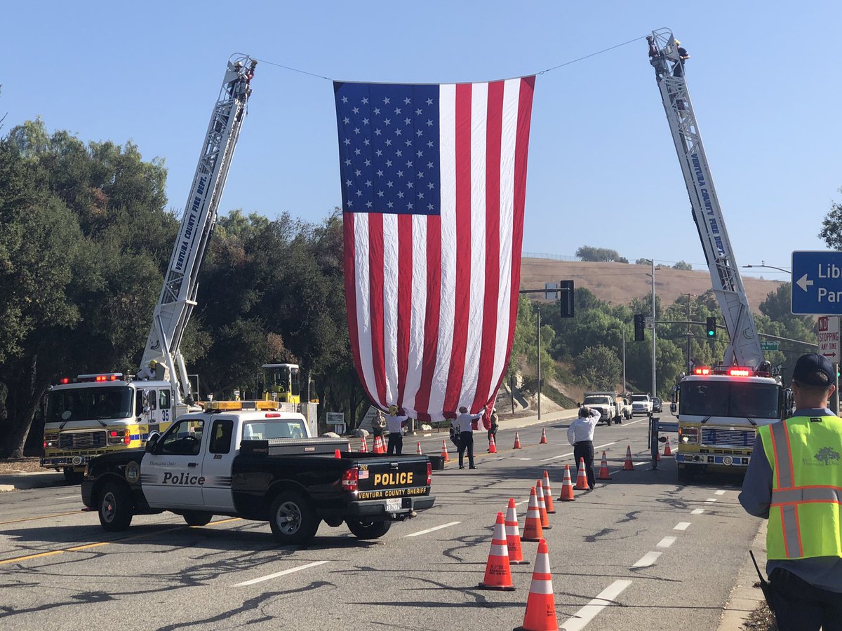 A momentous day calls for our heroes to raise an extra special flag. Our community, like our country, is stronger together. #TOStrong #borderlinestrong #TheConejoWay