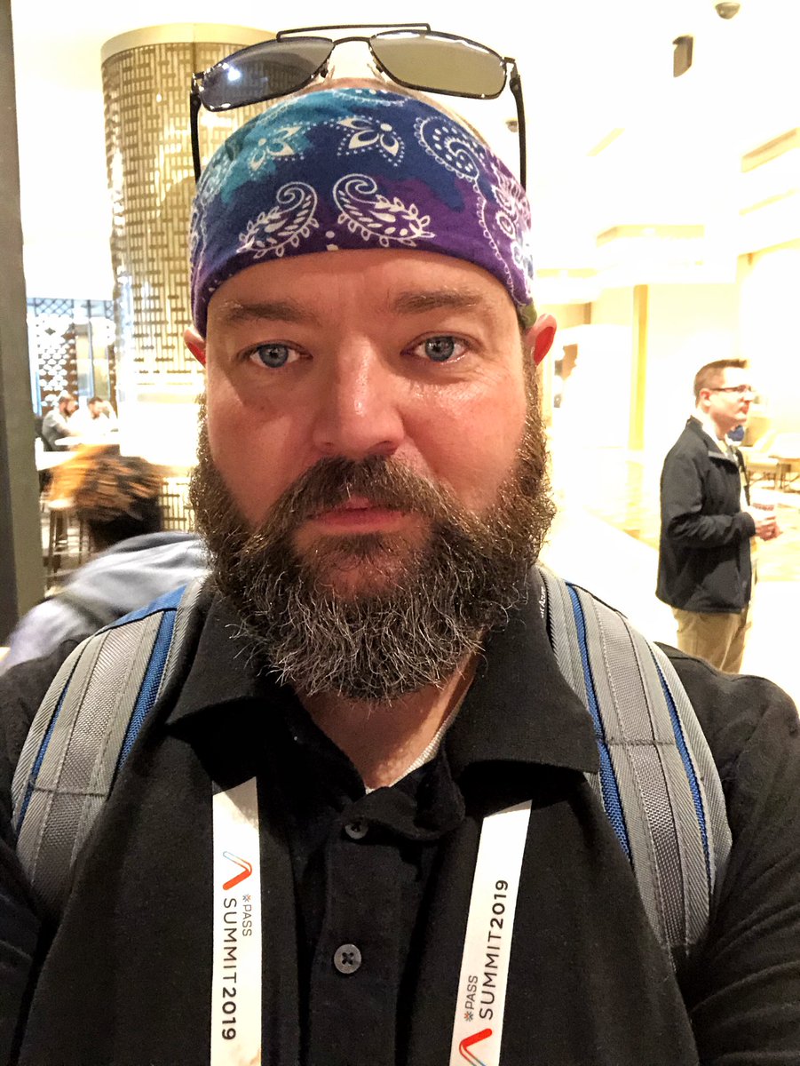 SQLFitness's tweet image. Hello day 2 of #sqlsummit (aka #sqlpass) if you see me say hi!