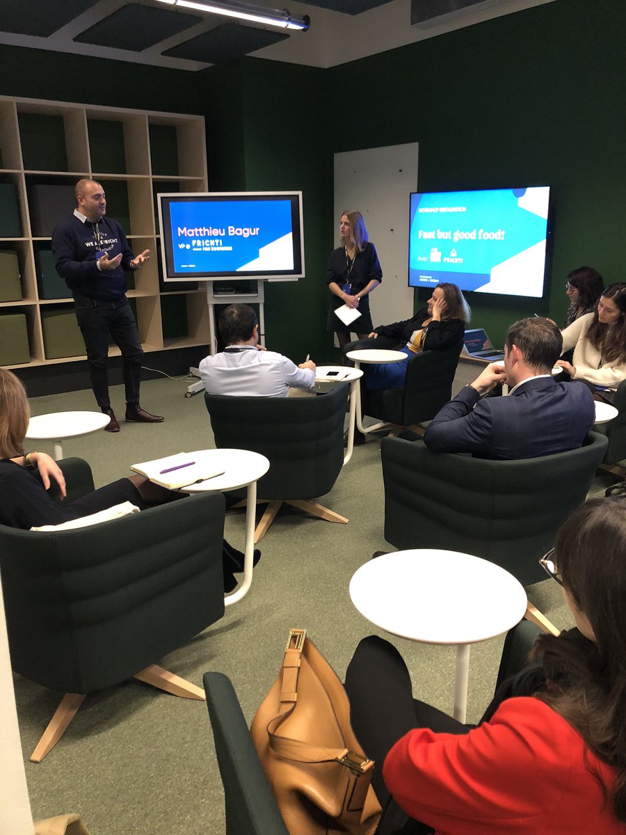 Covivio x <a href="/bymaddyness/">Maddyness</a> I Fast but good food, un atelier pour réinventer l’offre de restauration à destination des collaborateurs avec <a href="/frichtifrichti/">Frichti 🍅 🥕</a> et <a href="/LeBonBocal/">Le Bon Bocal</a> 🍎🥑🍐#foodtech