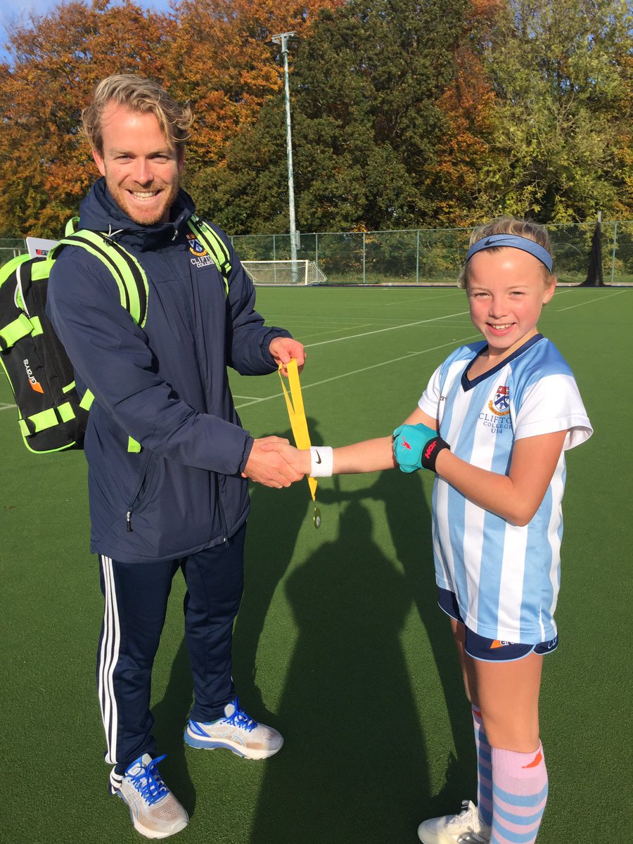 ccolsport's tweet image. U12 and U14 Regional Finalist - Evie Grindal, receiving her medal from Mr Loughrey. Evie missed the U12 medal ceremony as she was already playing in the U14 prelims. #hockey