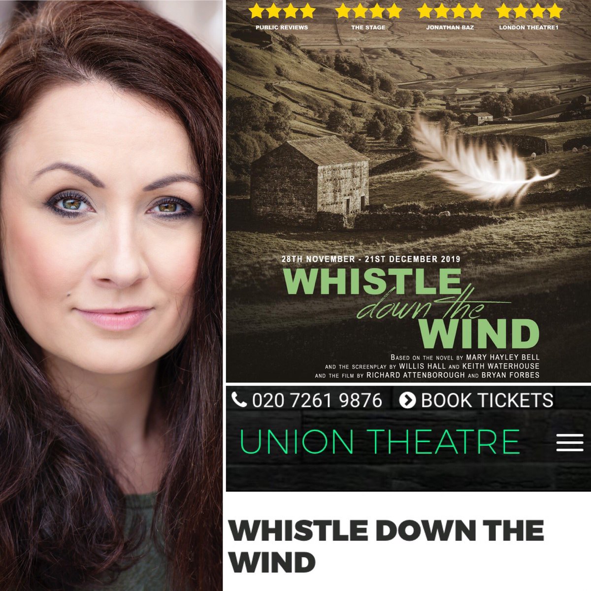 NEWS is out, WEST END debut
‘Whistle Down the Wind’ 28th November- 21st December 2019 at the Union Theatre, London 
uniontheatre.biz/whistle-down-t…

#uniontheatre #artlenhouseassociates #westend #theuniontheatre #whistledownthewind @TheUnionTheatre @ArtlenHouse @TheStage @MTAS_Official