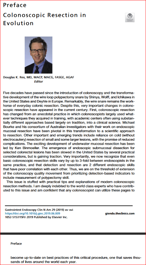 Another great issue of #Gastrointestinal #Endoscopy Clinics is out! Dr. Doug Rex provides the updates you need in #Colonoscopic #Polypectomy. Click here to see the articles: giendo.theclinics.com/issue/S1052-51….