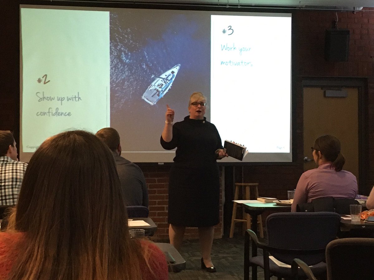 connextKC's tweet photo. @KellyTyler is presenting her top 12 tips.

“Be confident. Believe in yourself.” https://t.co/zrmvi4SyTJ