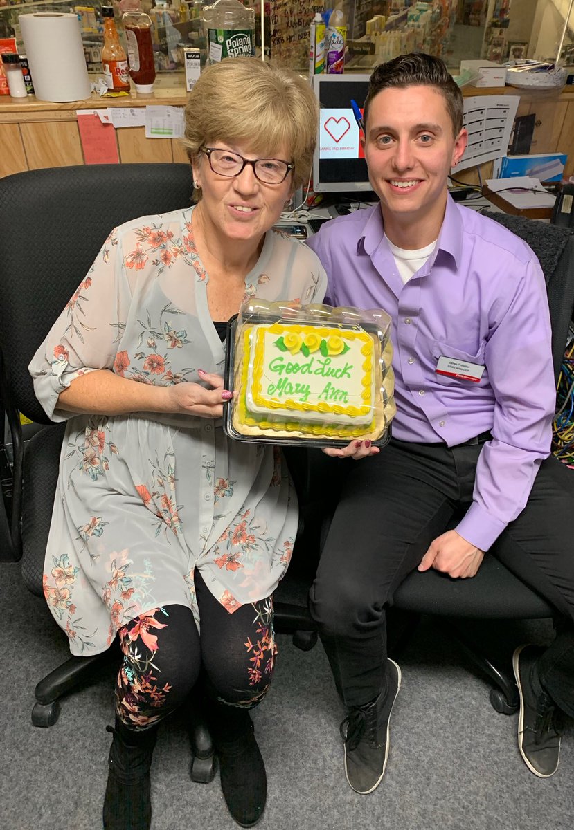 KrishaHewitt's tweet photo. Congrats Mary Ann on your 20 years with CVS and good luck in your new Store! https://t.co/7g98XXuOoi