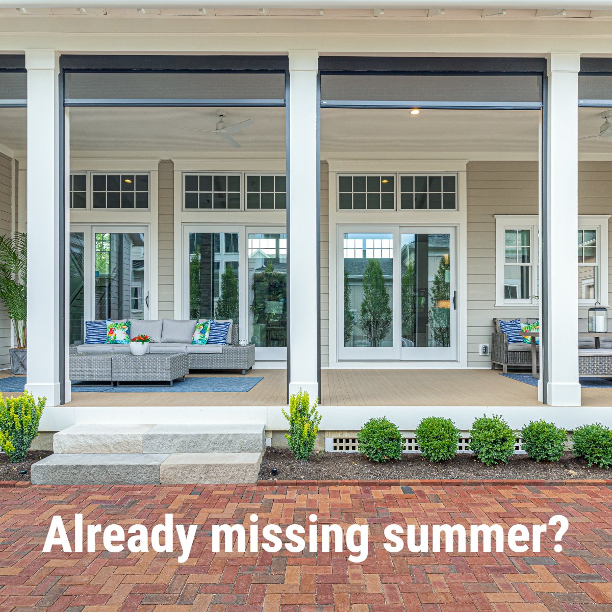 SierraCustom's tweet image. Indulge in your daydreams and be ready for warmer weather -- start planning your back porch during the winter months!