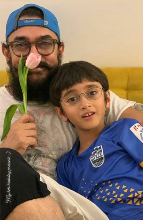 A deeply in love hubby and kid..
Happy Bday, Kiran Rao!!! Stay blessed always!      
