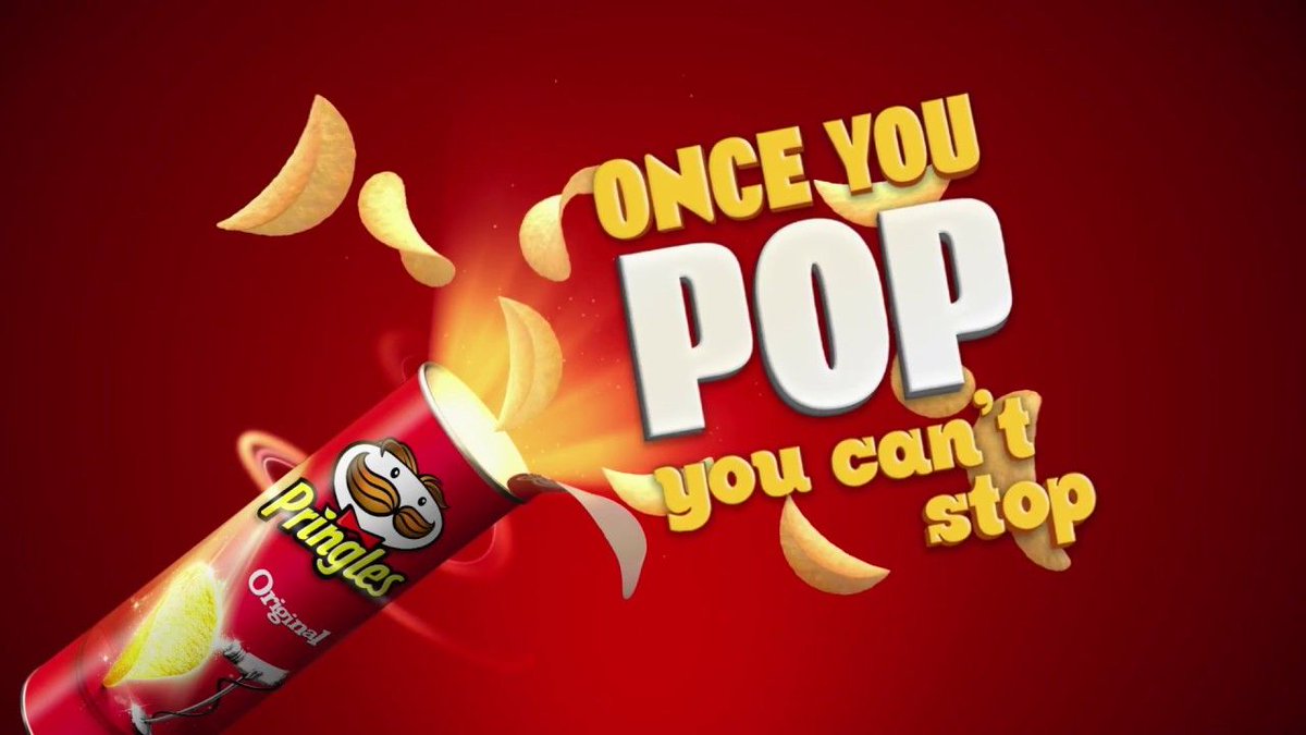 Michael Joseph on Twitter: ""Once you pop, you can't stop" This old Pringles  marketing campaign was actually quite a good/honest claim, and it was based  on research at the time that Pringles