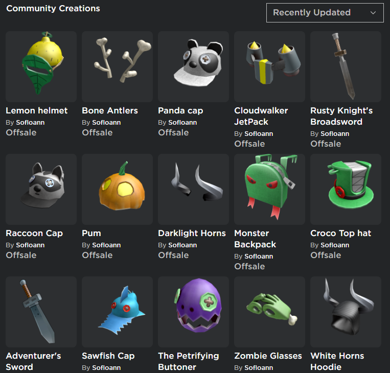 Ivy On Twitter Third Ugc Creator To Have Their Entire Library Of - roblox adventurer backpack