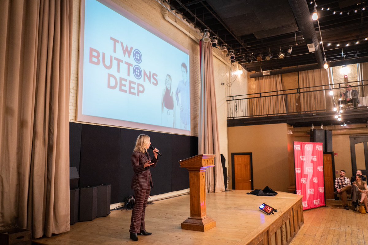 TwoButtonsDeep's tweet image. shout out to our girl @whodatgirl_2bd for taking the stage last night at @EshipRPI @TroyInnovation takeover and reminding all the processionals out there what it means to go buttons deep. #ButtonByButton
