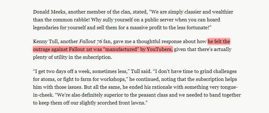 LegacyKillaHD's tweet photo. Not the first time I've seen hardcore fans lash out at Youtubers for reporting on a game companies greed....

But the fact that these people don't care to understand that Bethesda is creating in-game problems &amp; THEN creating solutions in the form of MTX's is concerning. https://t.co/HRcn73IclB