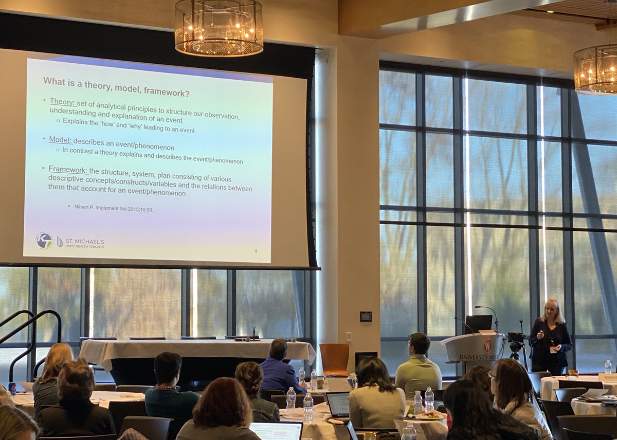 What is a theory, model and framework? Dr. Sharon Straus walks us through how to choose a framework. 
#ICTR_DI19 #dissemination #implementation
