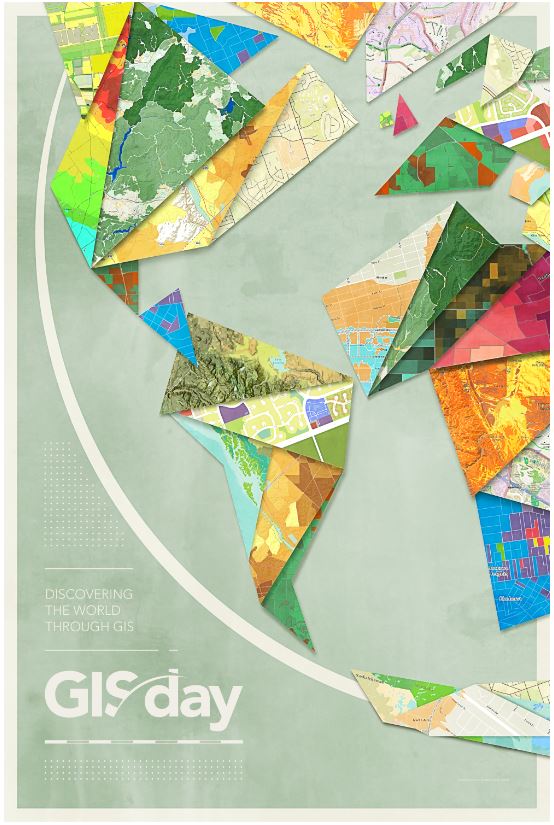 theAAG's tweet image. #GISDay is Wednesday, November 13th! Add your event to the map, download GIS Day posters and other promotional items for your event, and find hands-on exercises at gisday.com! @Esri #GeoWeek #GeographyAwarenessWeek