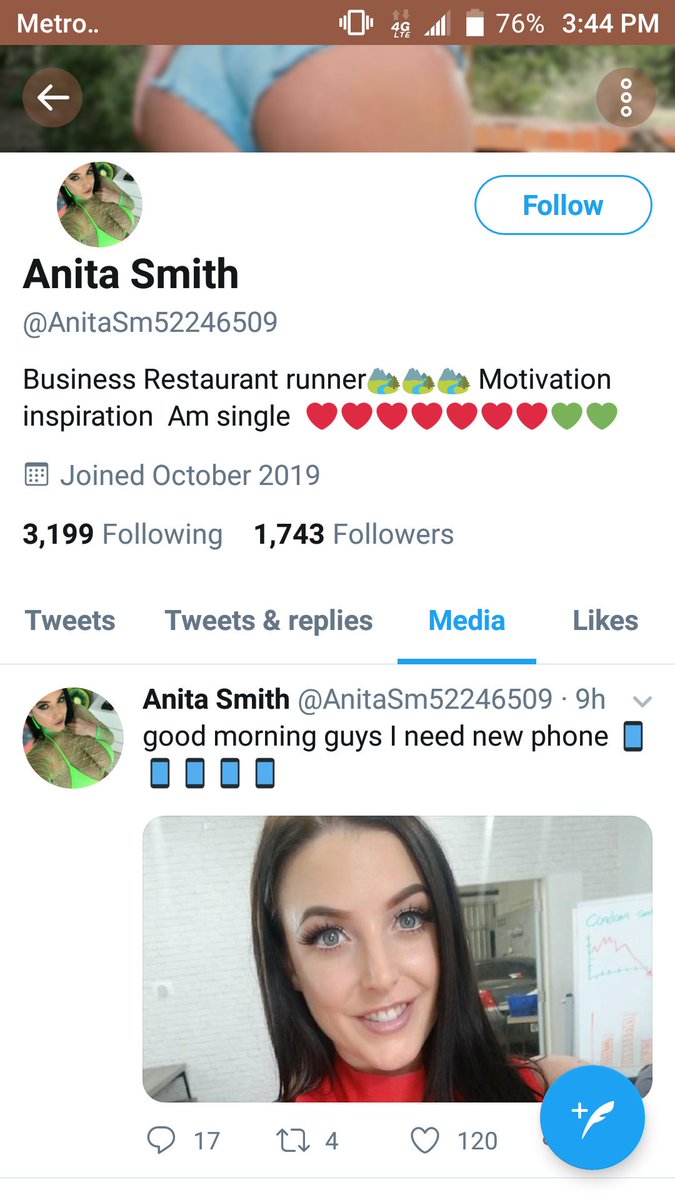 ashikojim's tweet photo. @ANGELAWHITE  I think I spotted a fake account!! https://t.co/3VDM0F9WVr