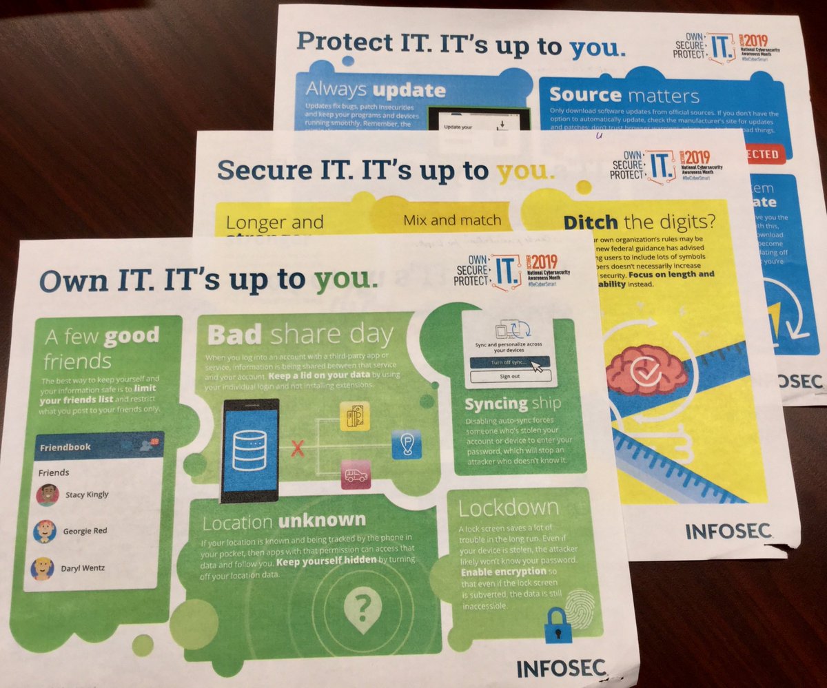 Important session on Cybersecurity by <a href="/AcadiaU/">Acadia University</a> <a href="/TSAcadia/">AcadiaTechServices</a> highlighted the need for a unique password, think before you click, keep your software up-to-date &amp; remember email is not secure. If you have a chance to attend one of these sessions, do it! Own IT. Secure IT.  Protect IT.