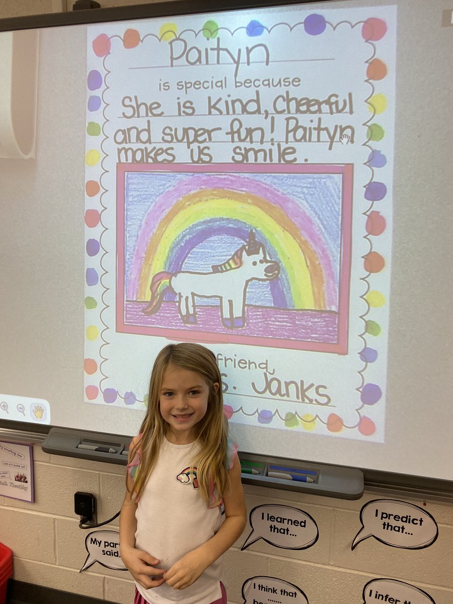 mrsjanks's tweet image. Each week our class makes a very special book for our star of the week! We love writing compliments and illustrating creative and colorful pictures for our classmates! @SLCSBrummer