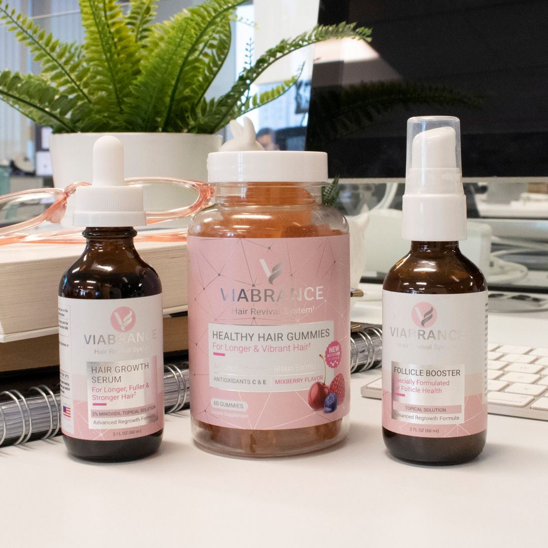 Viabrance Hair Growth comes in a small and convenient 3 step system you can take just about anywhere – Like the office! 
.
.
.
#viabrance #viabrancehair #onthego #haironthego #haircare #hairgrowth #hairregrowth #thinninghair #thickhair #howtogrowhair #easyhaircare