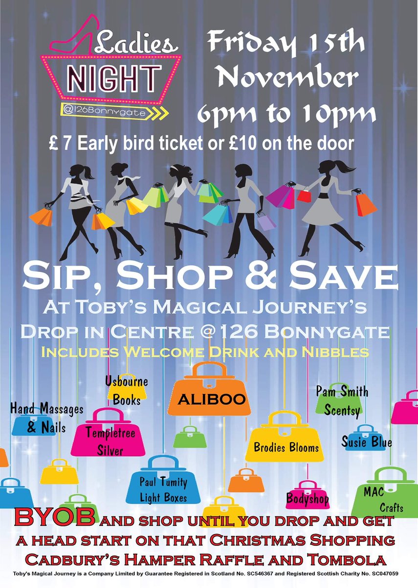 TobyMagicalJrny's tweet photo. Tickets available. It's going to be another great ladies night. #lovetobyx @StAndrewsRCHS @courier_fife @elbee25 @Fife_me_uk @CuparNow @C_MAlexander @ https://t.co/Y9cL3V7L6y