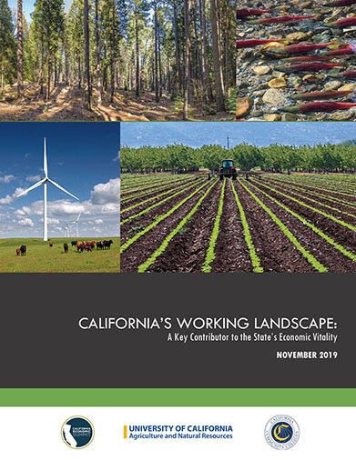 Just released! “California’s Working Landscape” shows the impact that #agriculture &amp; #naturalresources have on the state’s #economy:  >1.5 million jobs, $333 billion in sales. Read the report: ucanr.edu/WorkingLandsca…
<a href="/ruralglenda/">Glenda Humiston</a> <a href="/agsecross/">Karen Ross</a> <a href="/CAeconomy/">California Economic Summit</a> <a href="/CASenCaballero/">Anna Caballero</a> #CAeconomy