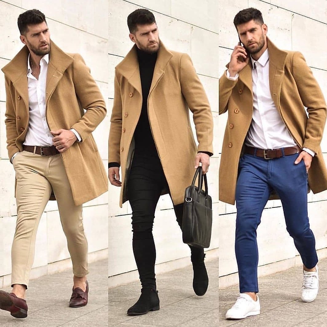 Moda Hombre Twitter: "3 #outfit para combinar una gabardina de color beige. ¡Vamos a por el final de la semana! https://t.co/mhMqVBPFcY" / Twitter