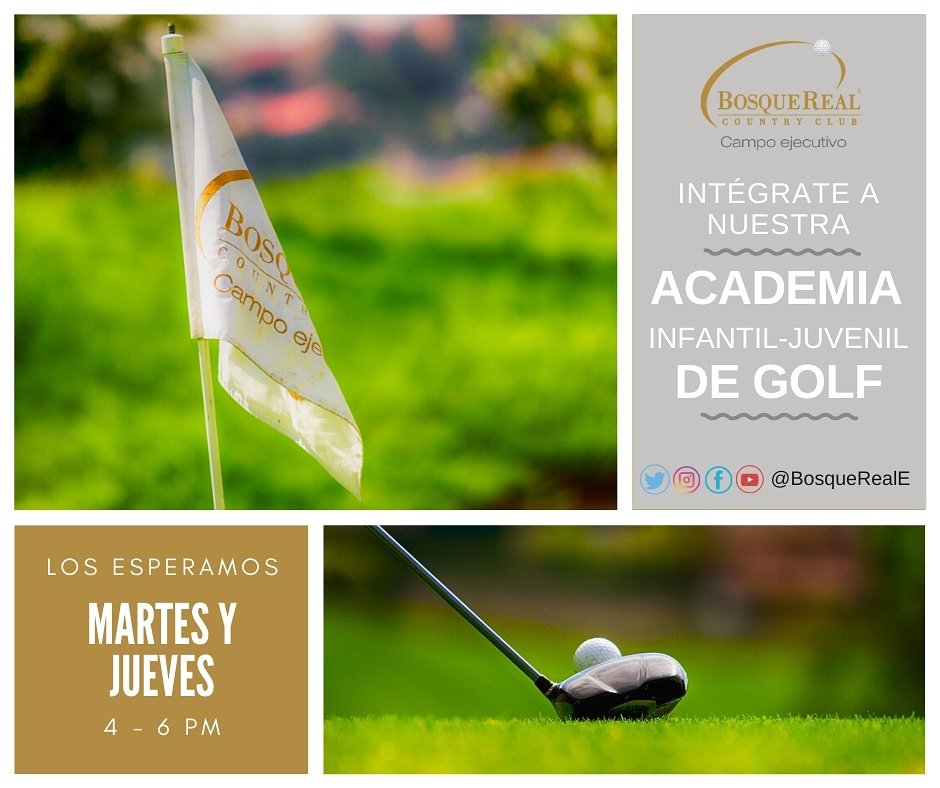 ¡Hoy los esperamos en las clases de #golf infantil - juvenil en la academia de Bosque Real Ejecutivo!
🏌️‍♂️🌳⛳👏😃